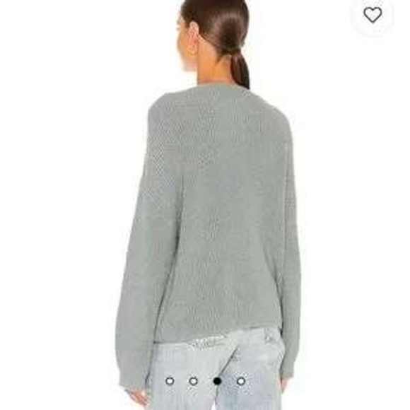 Weekend Stories Clara Pullover Turquoise V-Neck Sweater Women's XL Revolve - Picture 3 of 10